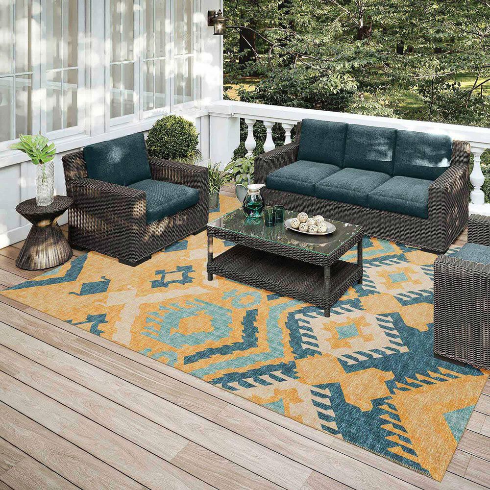 Dalyn Rug Company Sedona 9&#39; x 12&#39; Marigold Indoor/Outdoor Area Performance Rug, , large