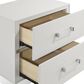 New Heritage Europa 2 Drawer Nightstand in White, , large