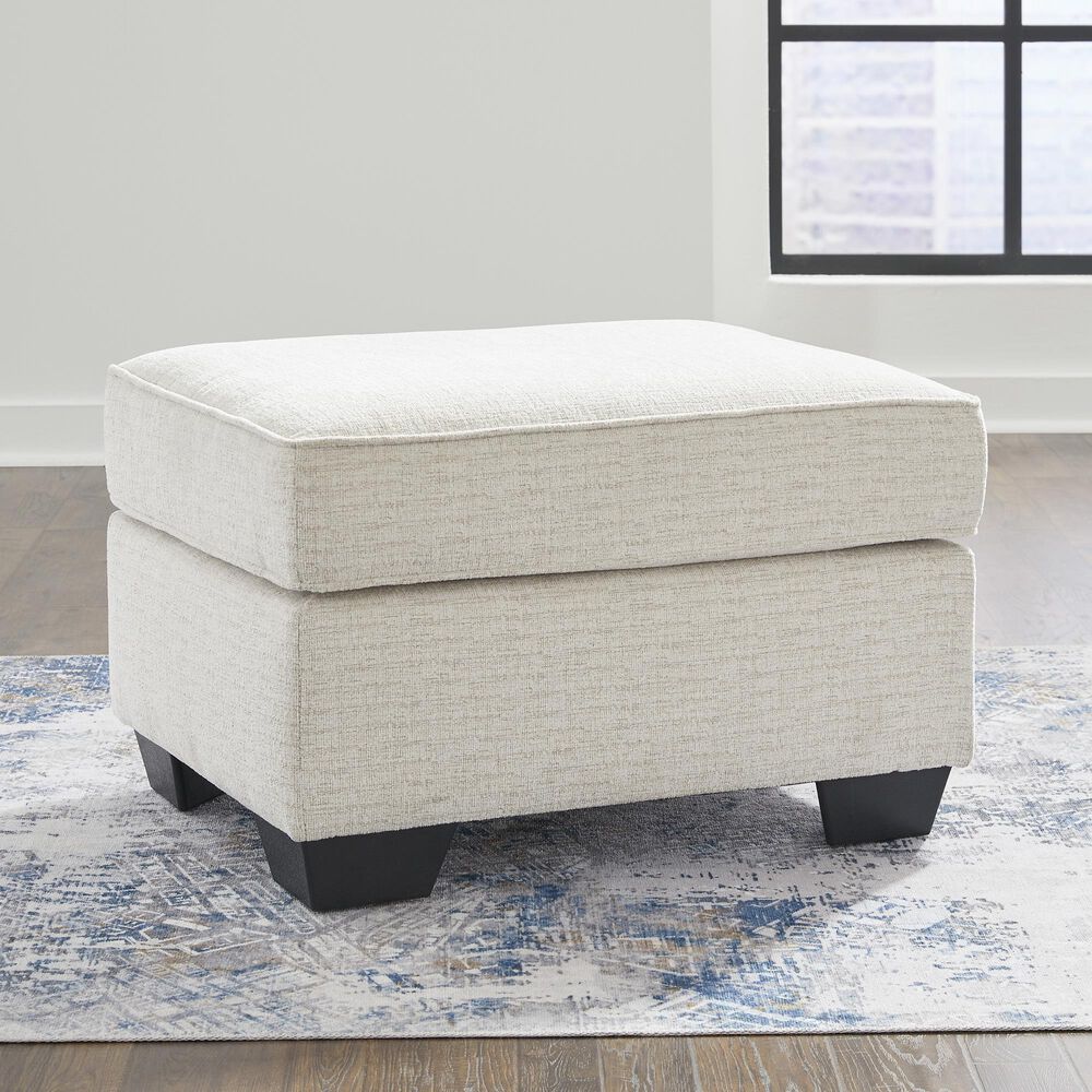 Ashley Cashton Ottoman in Snow, , large