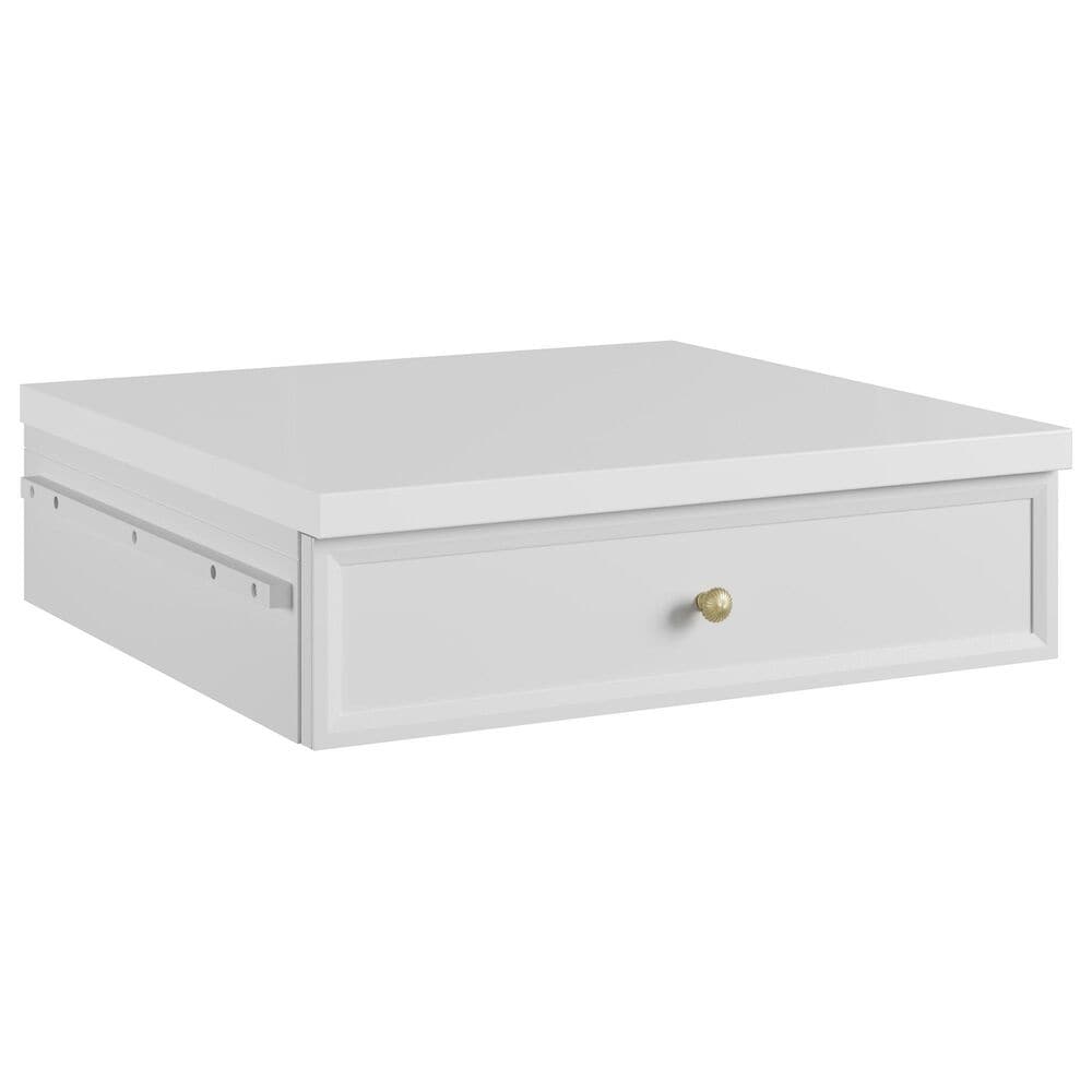 James Martin Bellshire 24" Makeup Counter Drawer Unit in Bright White, , large