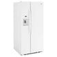 GE Appliances 23 Cu. Ft. Side by Side Refrigerator with External Dispenser in White, , large