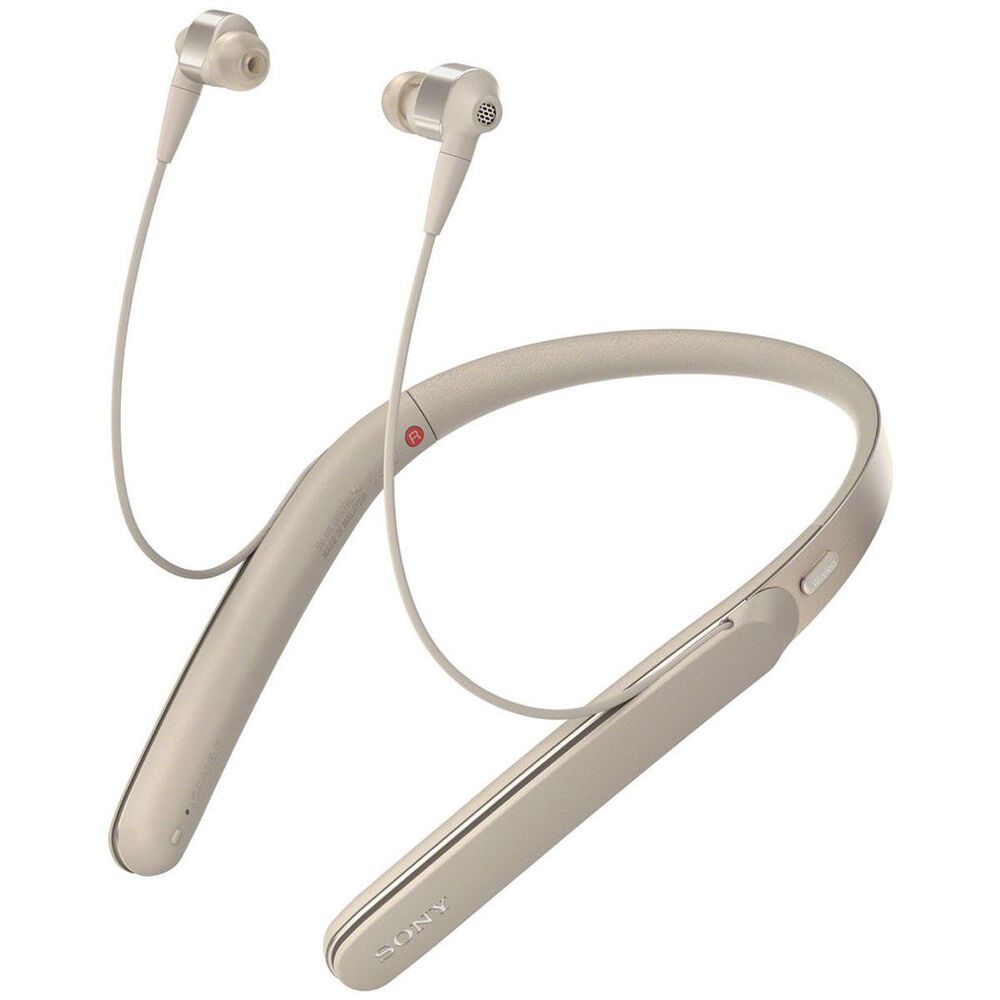 Sony Around-Neck Wireless In-Ear Noise Cancelling Headphones - Gold, , large