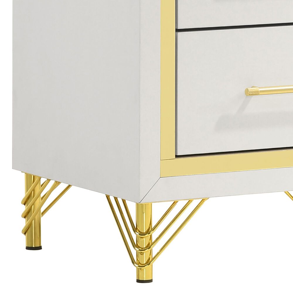 Pacific Landing Lucia 4-Piece Queen Bedroom Set in Beige, , large