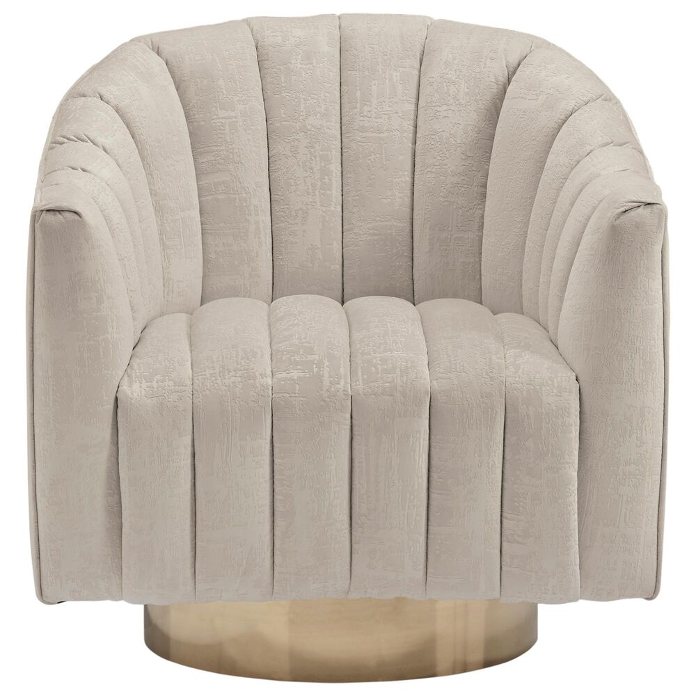 Ashley Penzlin Swivel Accent Chair in Pearl, , large