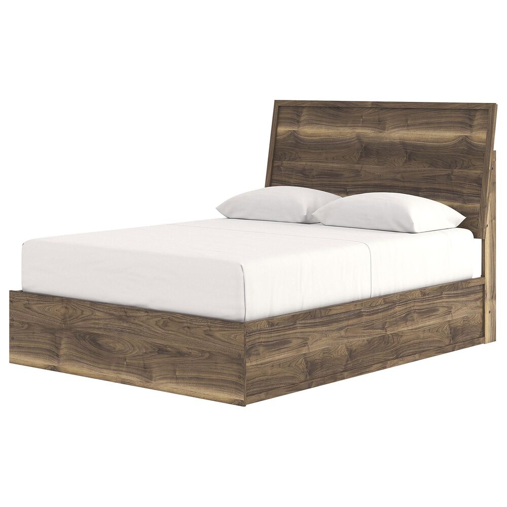 Ashley Chirason Queen Platform Bed in Warm Natural Brown, , large