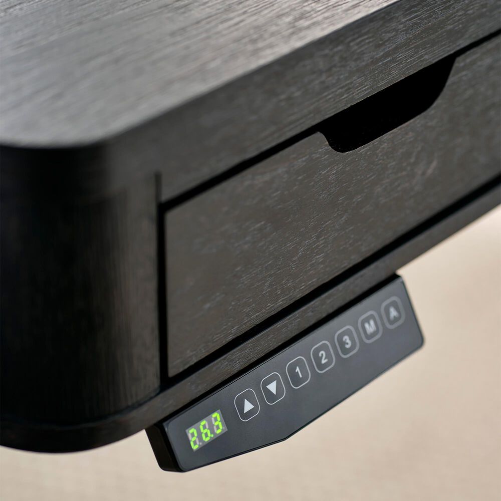 Riva Ridge Sloane Sit with Stand Desk in Mink and Black, , large