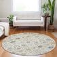 Dalyn Rug Company Tabrook TB12 Ivory 8" Round Area Rug, , large