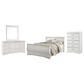 Ashley Anarasia 4-Piece Queen Bedroom Set in White, , large