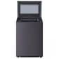 LG 5.5 Cu. Ft. Top Load Washer and 7.3 Cu. Ft. Gas Dryer with TurboSteam in Matte Black, , large