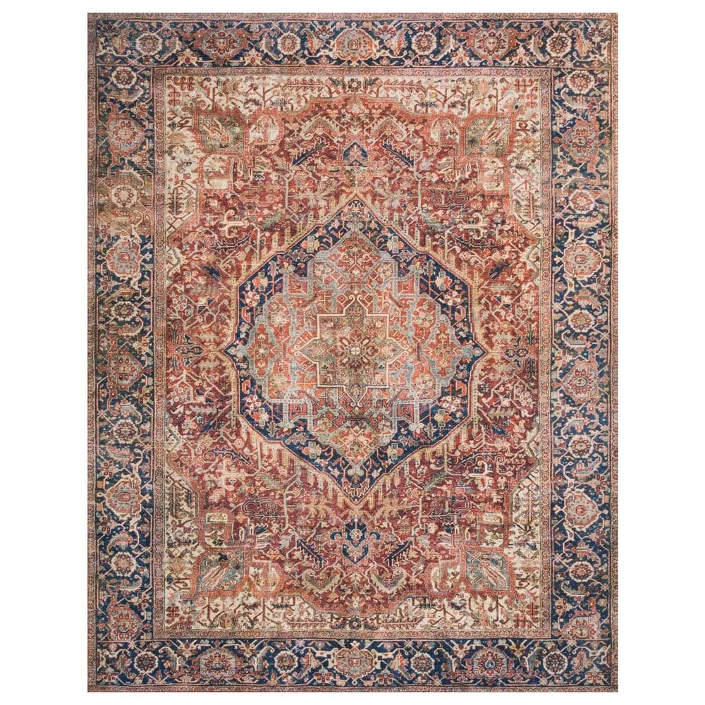 Loloi II Layla LAY-08 3"6" x 5"6" Red and Navy Area Rug, , large