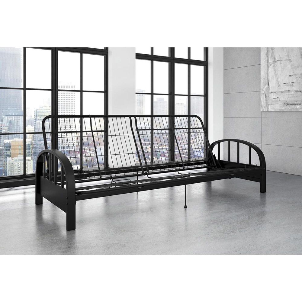 DHP Aiden Futon Frame in Black, , large