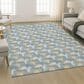 Dalyn Rug Company Soft Essentials Blue 3" x 5" Area Rug, , large