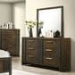 Everly Living Branx Dresser Mirror in Brown, , large