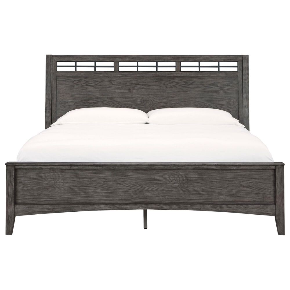 Ashley Montillan King Panel Bed and Two Nightstands in Grayish Brown, , large