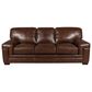Simon Li Stationary Leather Sofa in Longhorn Bramble, , large