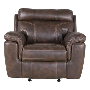 Oxford Furniture Manual Glider Recliner in Aire Tobacco, , large