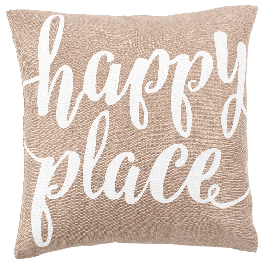 Safavieh Happy Place 18" Pillow in White, , large