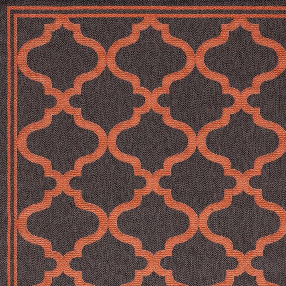 Safavieh Bermuda 4&#39; x 6&#39; Charcoal and Rust Indoor/Outdoor Area Performance Rug, , large