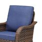 Hearth and Haven Outdoor High-Back Swivel Rocker Glider in Blue (Set of 2), , large