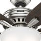 Hunter Newsome 52" Ceiling Fan with Lights in Brushed Nickel, , large