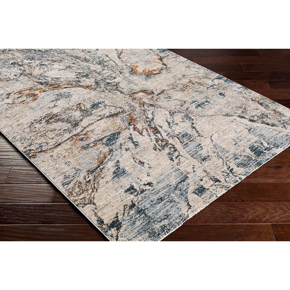 Surya Laila LAA-2316 10&#39; x 14&#39; Teal, Orange, Saffron, Gray, Beige and Cream Area Rug, , large