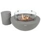 Elementi Fire Lunar Round Natural Gas Bowl Fire Table in Gray, , large