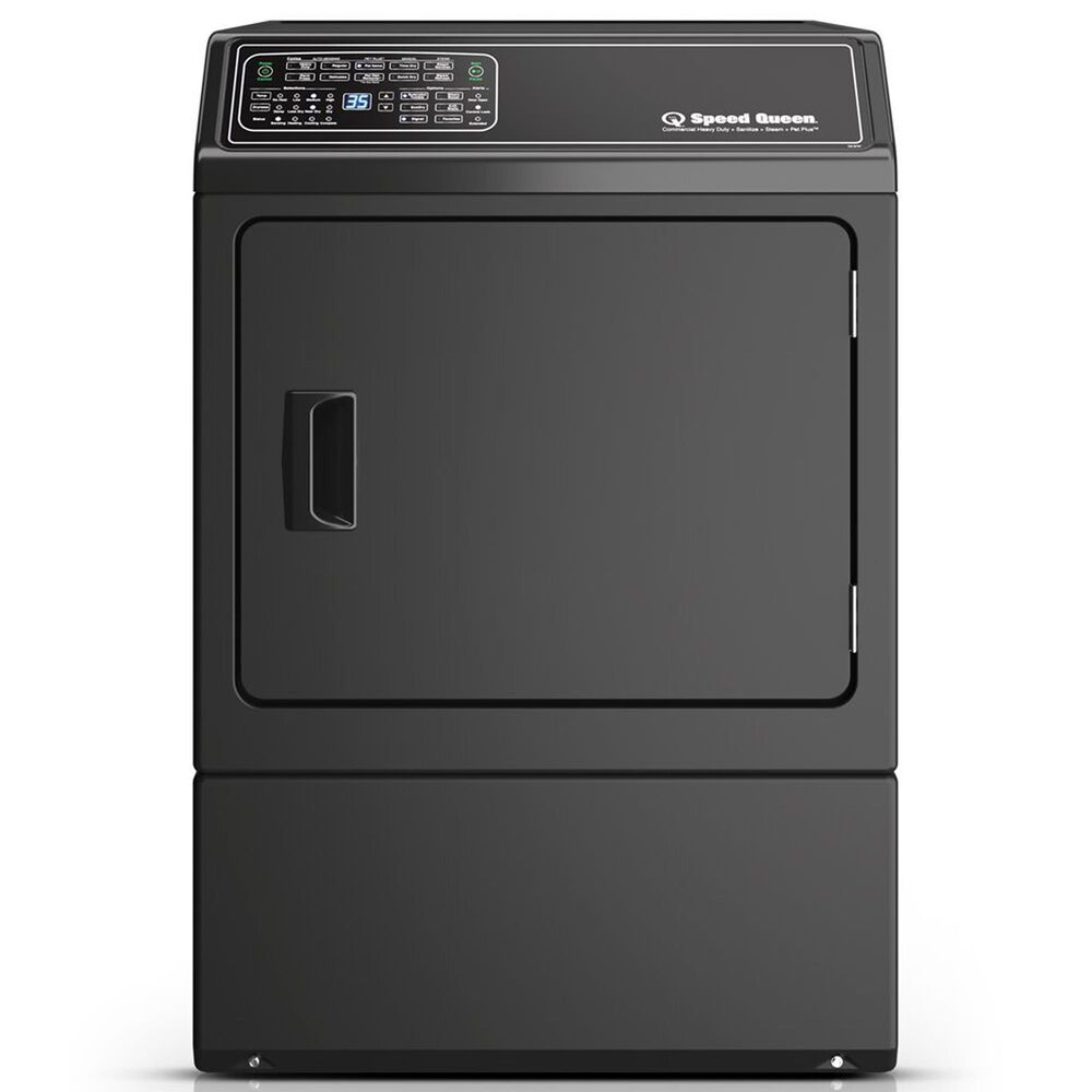 Speed Queen 7.0 Cu. Ft. Front Load Gas Dryer with Steam in Matte Black, , large