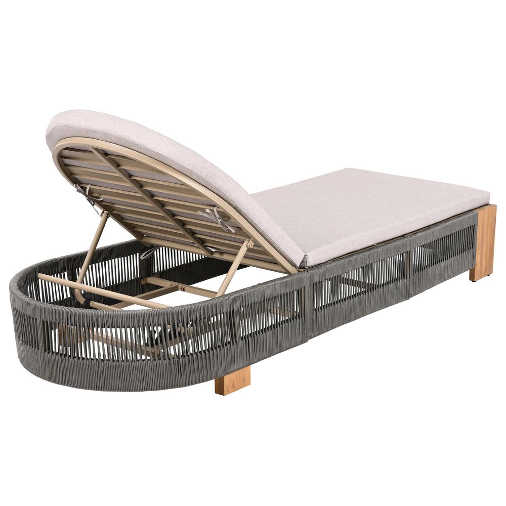 Hearth and Haven Outdoor Chaise Lounge Chair in Beige, , large