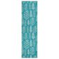 Dalyn Rug Company Wonderland WN21 2"3" x 7"6" Teal Indoor/Outdoor Runner, , large
