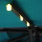 Furniture of America Sahar 8" LED Light Double Top Square Patio Umbrella with Base in Teal, , large
