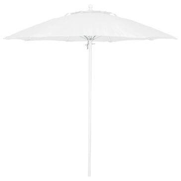 Floating Luxuries Kai Luxury 7.5" Octagonal Fiberglass Market Pool Umbrella in White, , large