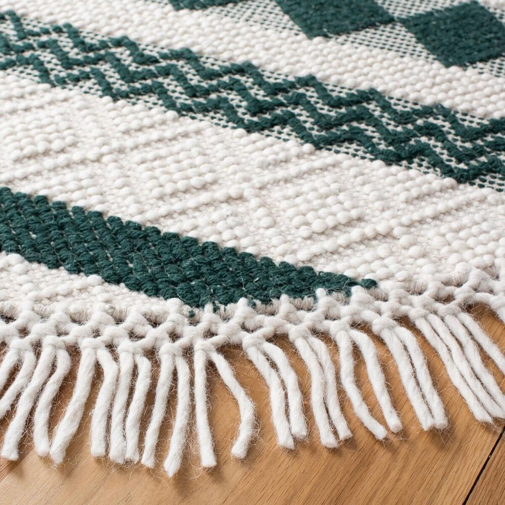 Safavieh Natura 6&#39; Round Ivory and Green Area Rug, , large