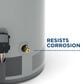 GE Appliances RealMAX Premium 40-Gallon Short Natural Gas Ultra Low-NOx Atmospheric Water Heater in Gray, , large