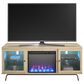 DHP Marabella 70" TV Stand with Fireplace in Blonde Oak, , large