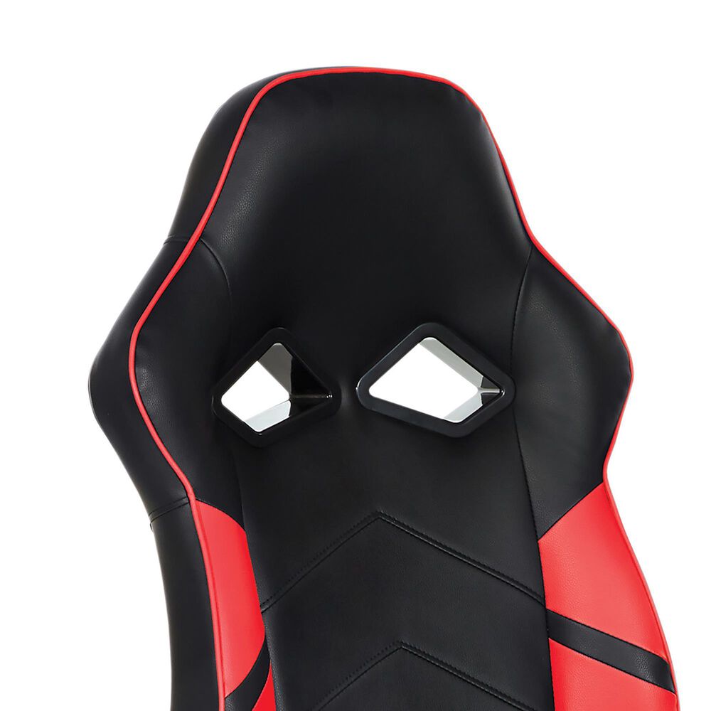 OSP Home Vapor Gaming Chair in Black and Red, , large
