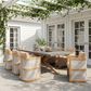 Zuo Modern Suan 95" Rectangular Dining Table Gray and Natural - Table Only, , large
