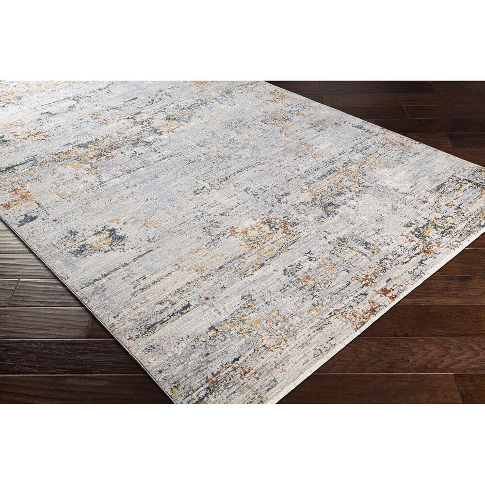 Surya Laila  5&#39; x 7&#39;6&quot; Light Gray, Navy, Teal, Clay and Camel Area Rug, , large