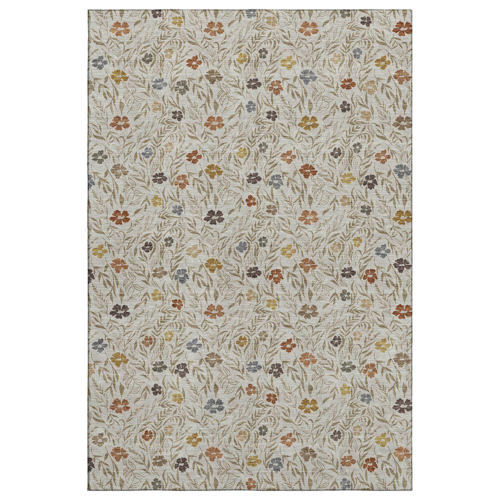 Dalyn Rug Company Soft Essentials Floral Pearl 3" x 5" Indoor/Outdoor Area Rug, , large