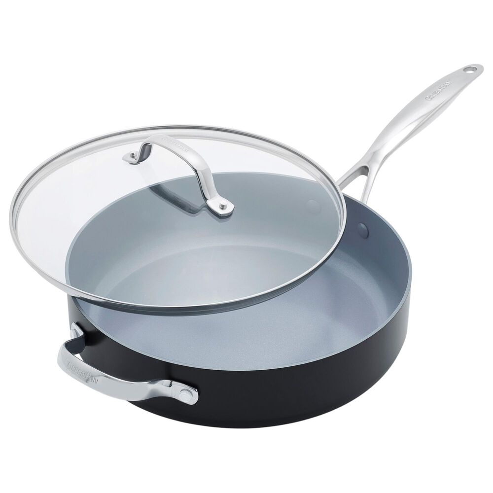 Green Pan Valencia Pro 4.5-Quart Nonstick Covered Saute Pan with Helper Handle in Grey, , large