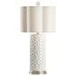 Wildwood Cornelia Table Lamp in Snow White and Silver, , large
