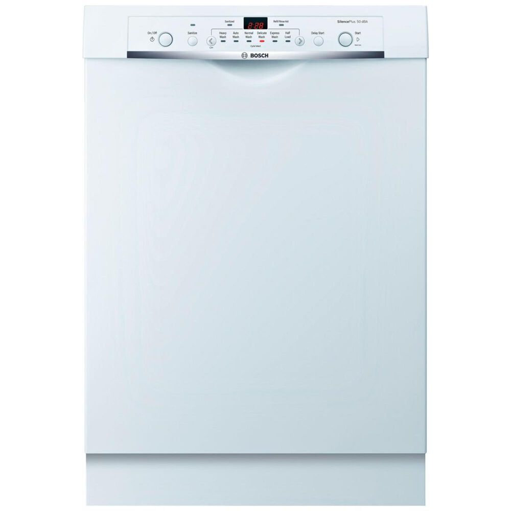Bosch Ascenta Built-In Dishwasher Front Control in White , , large