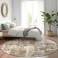 Dalyn Rug Company Kochi KC7 Brown 8" Round Area Rug, , large