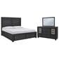 Millenium Foyland 3-Piece King Bedroom Set in Black and Brown, , large
