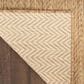 Nourison Horizon HOZ02 Natural 4" x 6" Indoor/Outdoor Area Rug, , large