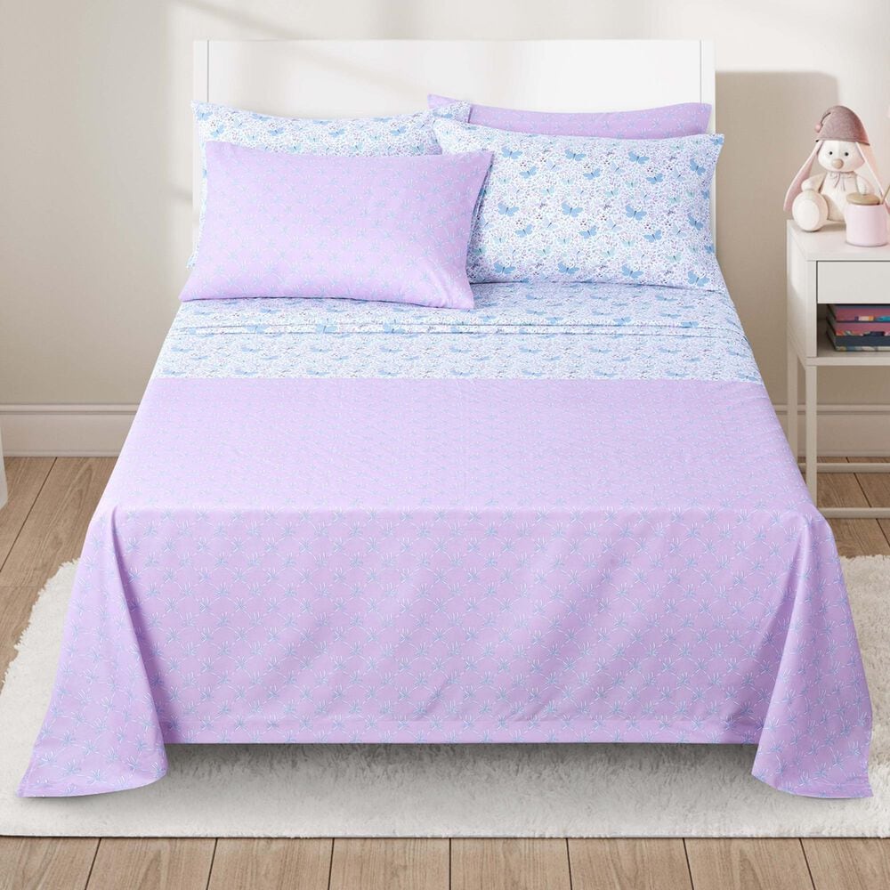BCP Home Everyday Imagination 6-Piece Full Sheet Set in Floaty Butterflies, , large