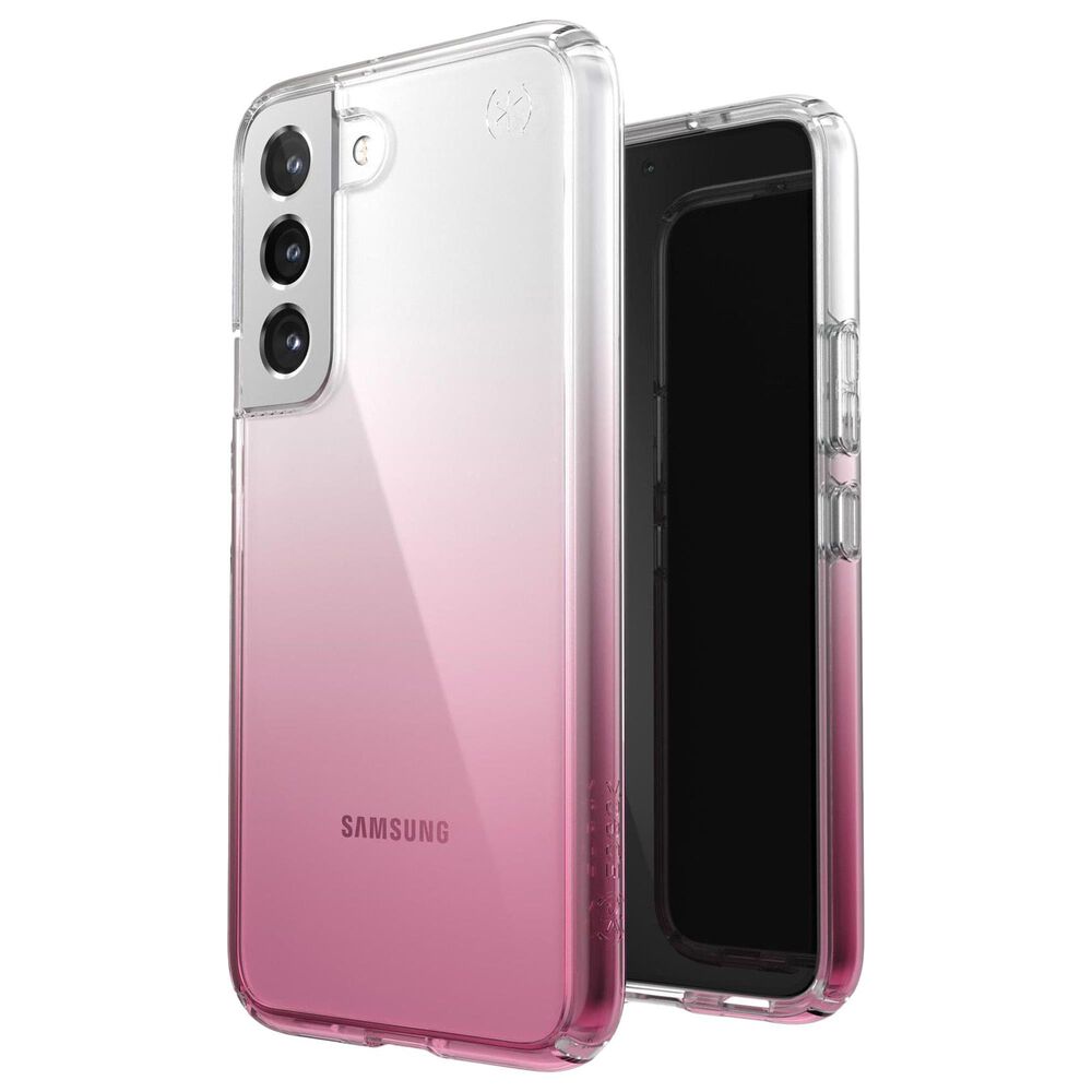 Speck Presidio Perfect Ombre Case for Samsung Galaxy S22 in Clear and Vintage Rose, , large