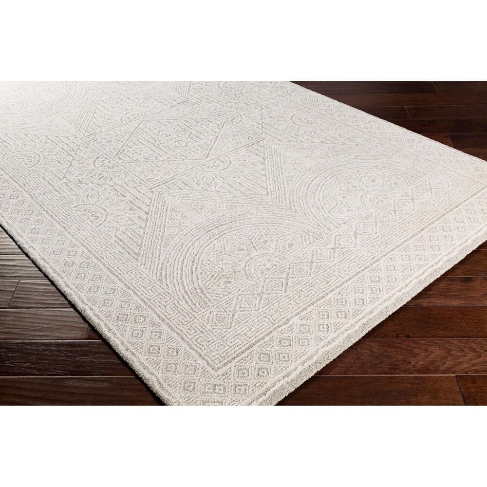 Surya Gavic Cream, Light Beige, Light Gray, Medium Gray and Charcoal 7&#39;10&quot; x 10&#39; Area Rug, , large