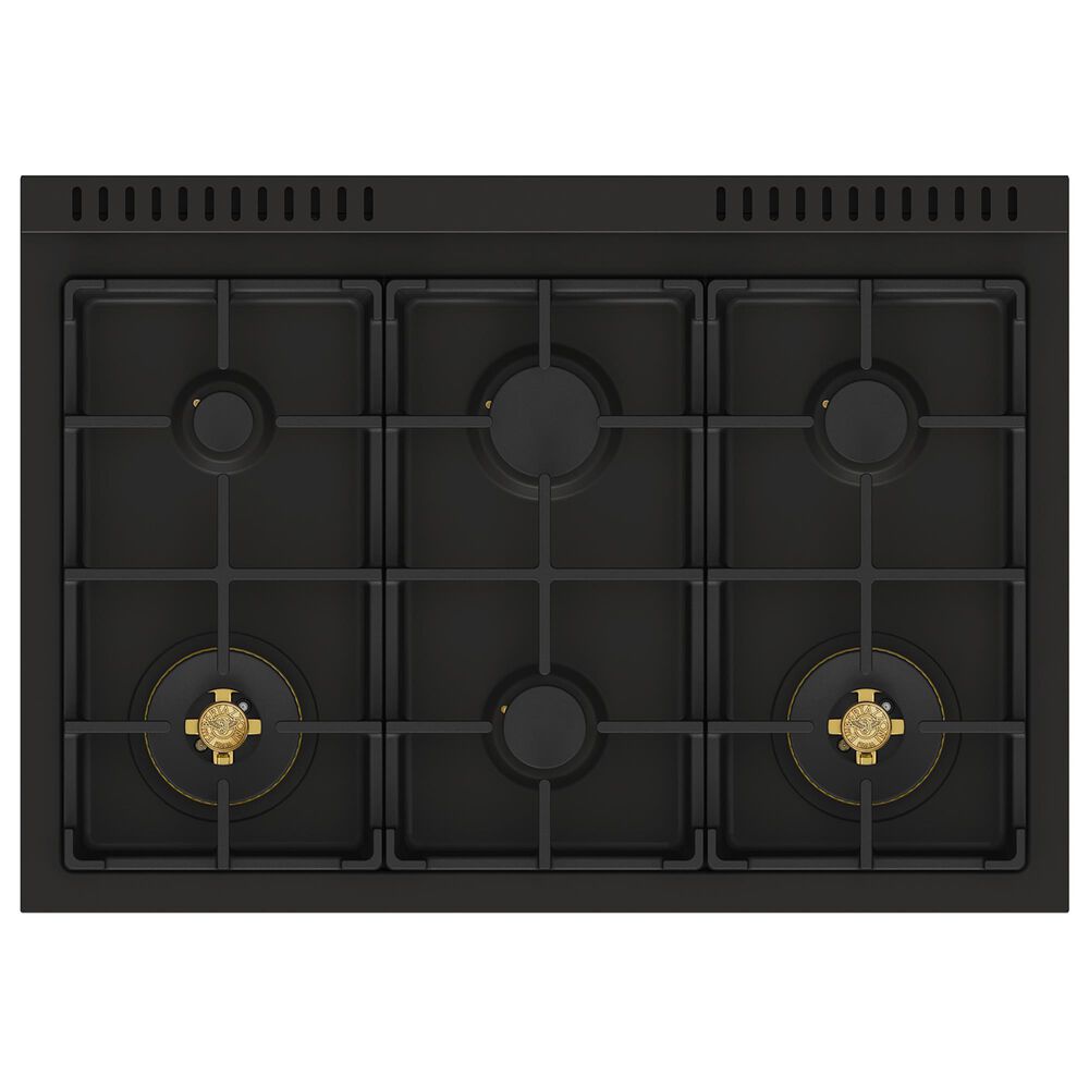Bertazzoni Professional Series 36" All Gas Range with 6-Burners and Griddle in Carbonio, , large