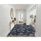 Nourison Garden Oasis GOA03 Navy 9" x 12" Indoor/Outdoor Area Rug, , large