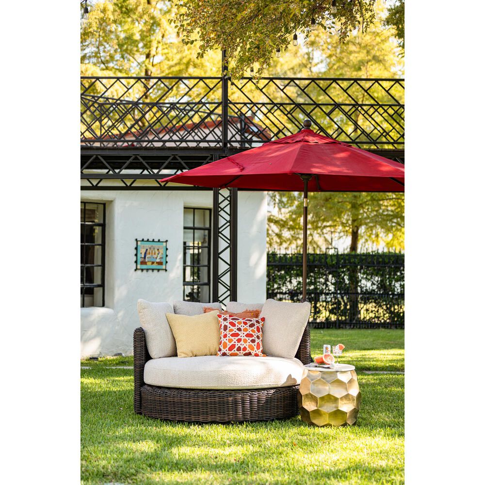 Ashley Kimora Swivel Lounge Chair in Beige, , large